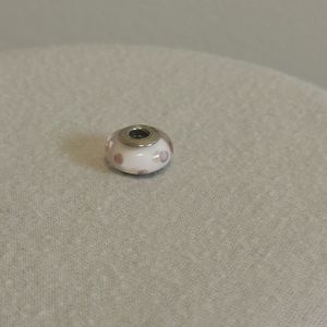 Pandora Pink and purple spotted charm